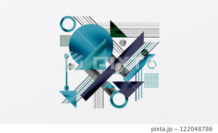 Circles, triangles, squares, rings and lines with shadow effect Circles, triangles, squares, rings and lines with shadow effect 122048786