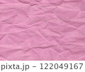 しわが寄ったざらざらの紙　ピンク 122049167
