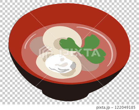 はまぐりの吸い物のベクターイラスト 122049185