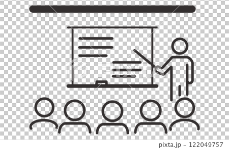 Simple icon design for presentations and meetings 122049757