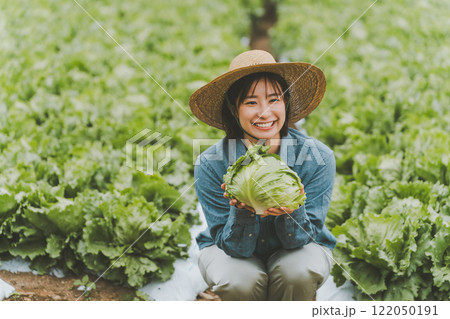 レタス農家 レタス農家 122050191