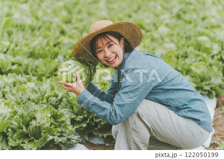 レタス農家 122050199