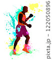 Boxer with gloves 122050896