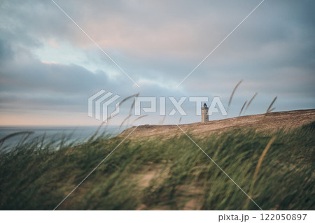 Rubjerg Knude Fyr in the dunes of northern Denmark Rubjerg Knude Fyr in the dunes of northern Denmark 122050897