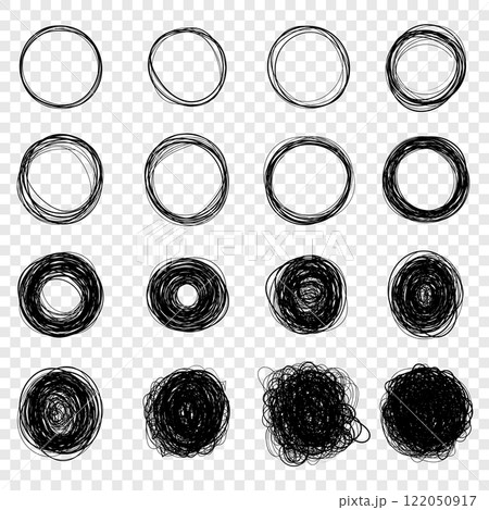 Circle line sketch icon in hand drawn style. Circular scribble doodle vector illustration on isolated background. Pencil or pen bubble sign business concept. Circle line sketch icon in hand drawn style. Circular scribble doodle vector illustration on isolated background. Pencil or pen bubble sign business concept. 122050917