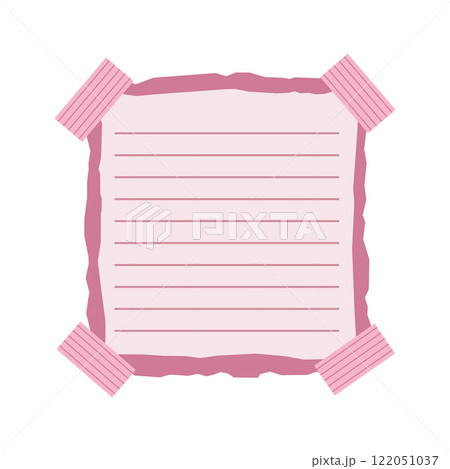 Simple Blank Pink Paper Sticky Note Memo Office Stationery with Tape Simple Blank Pink Paper Sticky Note Memo Office Stationery with Tape 122051037