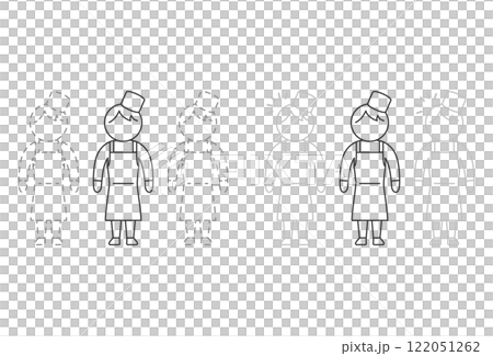 勞動力短缺圖示圖像(職員) 勞動力短缺圖示圖像(職員) 122051262