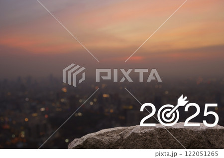 Business happy new year 2025 success concept Business happy new year 2025 success concept 122051265