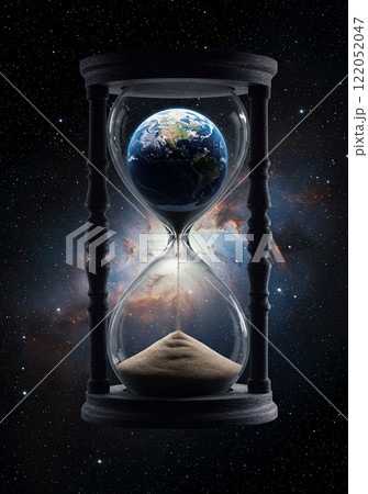 地球に残された時間を暗示する砂時計 地球に残された時間を暗示する砂時計 122052047