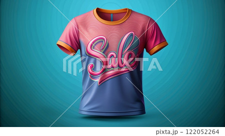 Sale text banner, 3d background 122052264