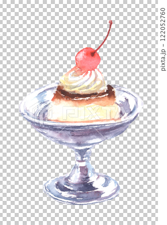 プリンのデザート – 懐かしのスイーツ 122052760