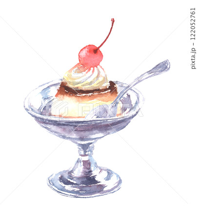 プリンのデザート – 懐かしのスイーツ 122052761