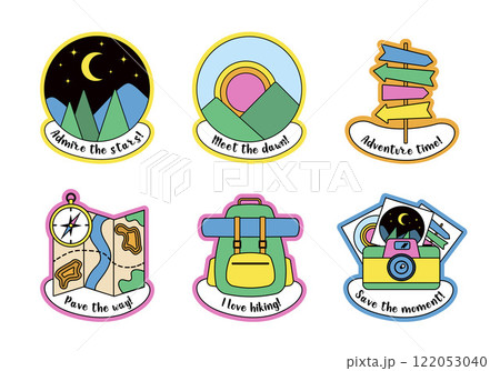 Hiking Adventure Stickers   122053040