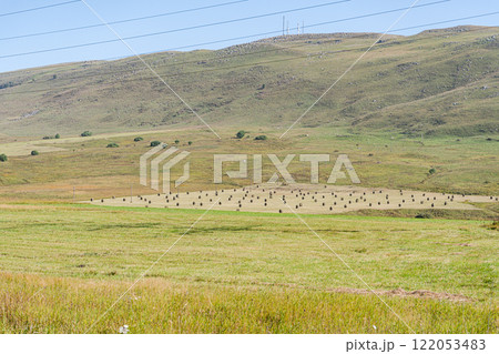 Rural landscape with canyon and river Rural landscape with canyon and river 122053483