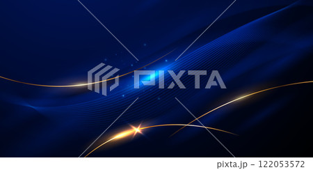 blue abstract background with luxury golden elements vector illustration blue abstract background with luxury golden elements vector illustration 122053572