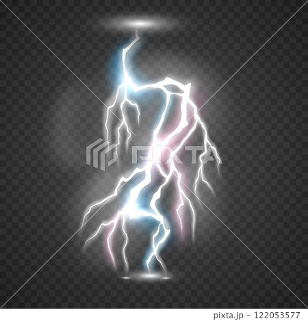lightning light effect background realistic flash with lightning electric explosion vector illustration lightning light effect background realistic flash with lightning electric explosion vector illustration 122053577