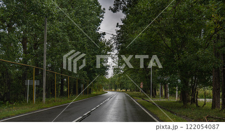 Road in the Caucasus mountains of Georgia 122054087