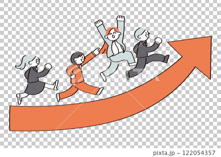 Illustrations showing people's skill development and growth Illustrations showing people's skill development and growth 122054357