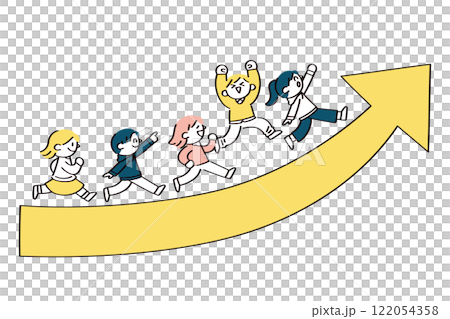 子供のスキルアップや成長を表したイラスト 子供のスキルアップや成長を表したイラスト 122054358