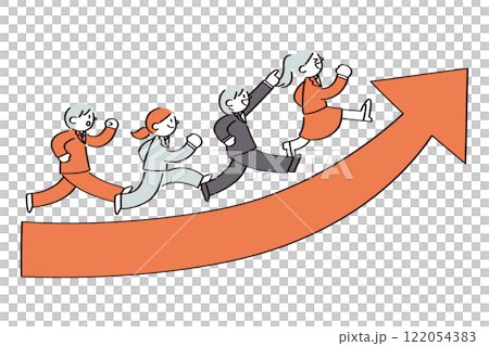 顯示人們技能提升和成長的插圖 122054383