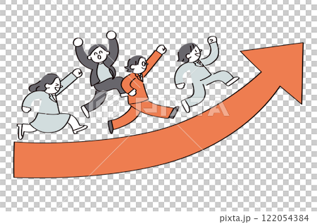 Illustrations showing people's skill development and growth 122054384