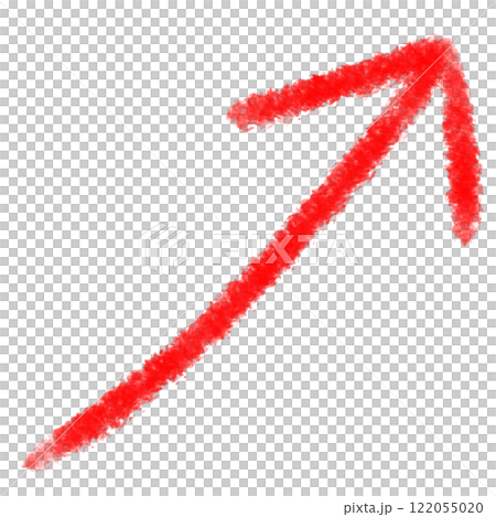 A pencil-like red arrow pointing to the upper right A pencil-like red arrow pointing to the upper right 122055020