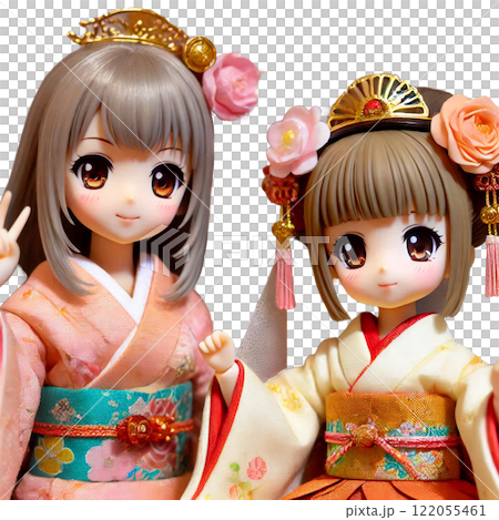 繊細なデザインが光る伝統工芸人形 122055461