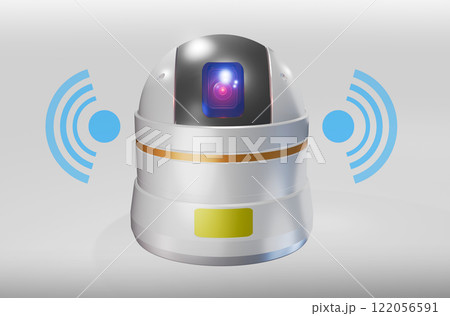 防犯イメージ （防犯カメラ／スマートフォン連携）3DCG 122056591