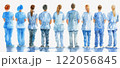Doctors NHS strike watercolor style. High quality illustration 122056845