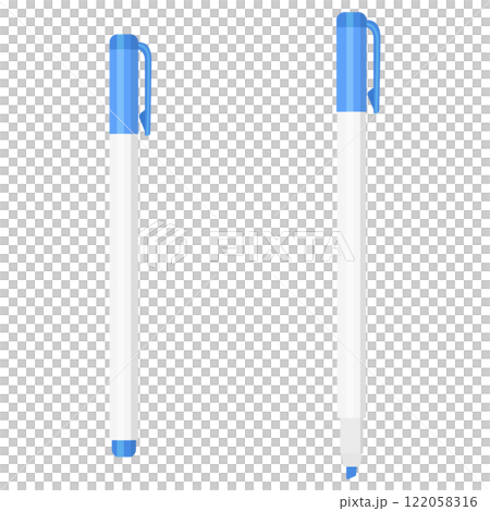 Set of blue highlighters 122058316