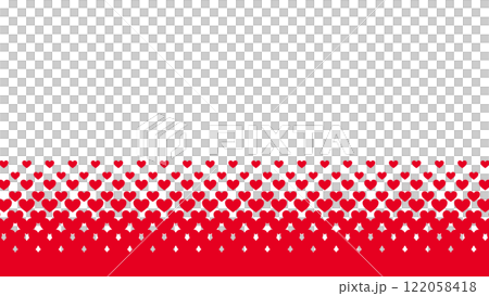 Halftone style heart frame bottom vector red Halftone style heart frame bottom vector red 122058418
