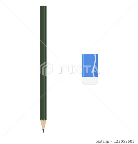 鉛筆と消しゴムのセット 122058603