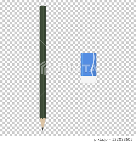 鉛筆と消しゴムのセット 122058603