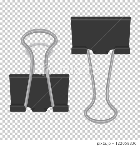 Double clip illustration set Double clip illustration set 122058830