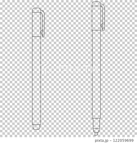 Highlighter illustration set, line drawing Highlighter illustration set, line drawing 122059699