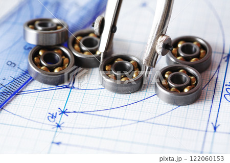 Ball Bearings And Drawing Tools 122060153