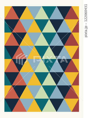 Vintage retro bauhaus design. Minimalist poster flat geometric textured art. Colorful design for poster Vintage retro bauhaus design. Minimalist poster flat geometric textured art. Colorful design for poster 122060431