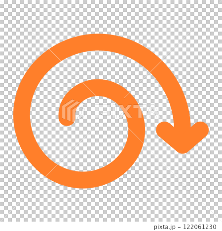 Illustration of a rotating spiral arrow 122061230