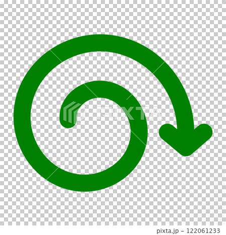 Illustration of a rotating spiral arrow Illustration of a rotating spiral arrow 122061233