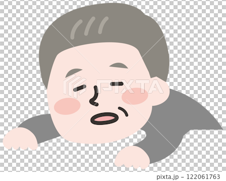 Exhausted senior man 122061763