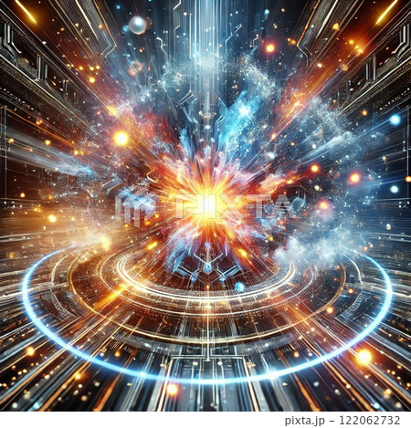 メタバースをイメージした画像！インターネットの未来 122062732