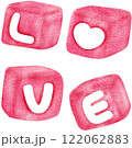Sweet love font with heart  valentine  122062883