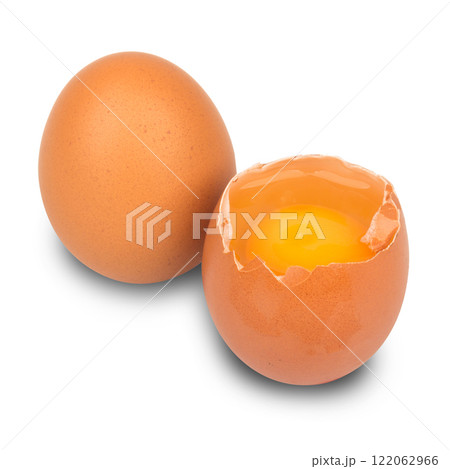 egg chicken isolated on white background 122062966
