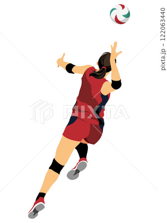 女子バレーボール選手 122063440