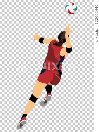 女子バレーボール選手 122063440