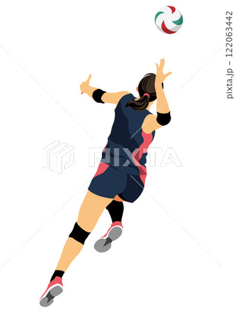 女子バレーボール選手 122063442
