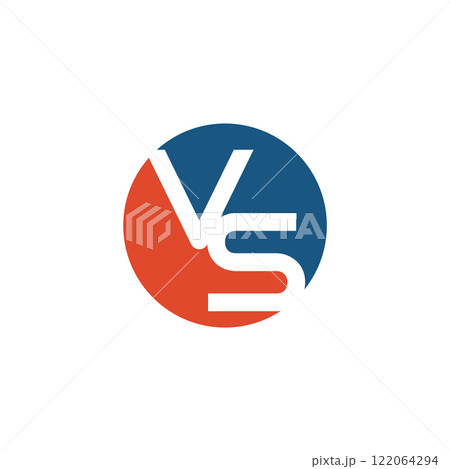 initial VS logo vector template initial VS logo vector template 122064294