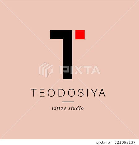 Bundle Minimalistic Logos. Monogram of letters T. for business card Bundle Minimalistic Logos. Monogram of letters T. for business card 122065137