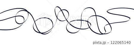 Elegant flourish line background with ornate swirls and calligraphic accents. Vintage scroll design for modern decorative elements and wedding decor. Flat vector illustration isolated Elegant flourish line background with ornate swirls and calligraphic accents. Vintage scroll design for modern decorative elements and wedding decor. Flat vector illustration isolated 122065140