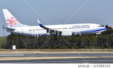 チャイナエアラインB737-800十余三アプローチ チャイナエアラインB737-800十余三アプローチ 122066128